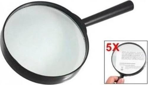 Plastik Siyah Yuvarlak Kolu 100mm Dia Büyüteç 5x Büyüteç