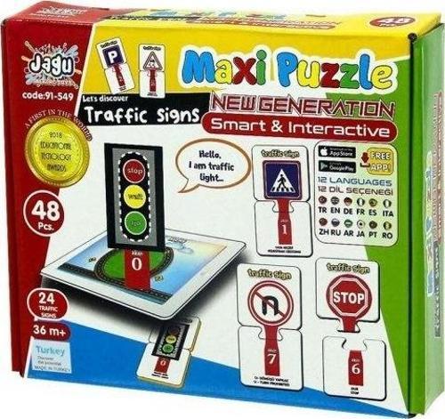 Trafik İşaretleri Puzzle - 48 Parça