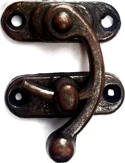 Yay Gözü, Ahşap Kutu Klipsi - Minik 20x24 Mm, Antik, 1 Adet