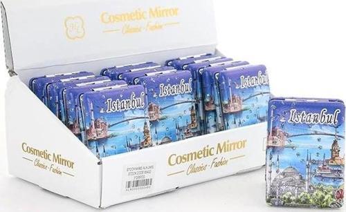 Taşlı İstanbul Tasarımı El Aynası Kalın Alk2483