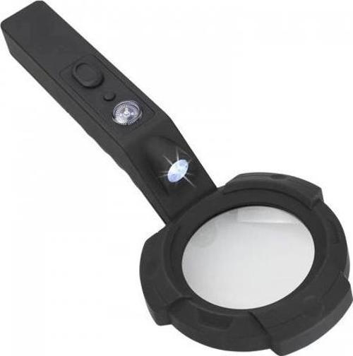 7 Led Aydınlatma,fener,pusula,4x Büyütme Okuma Büyüteç  Th600557