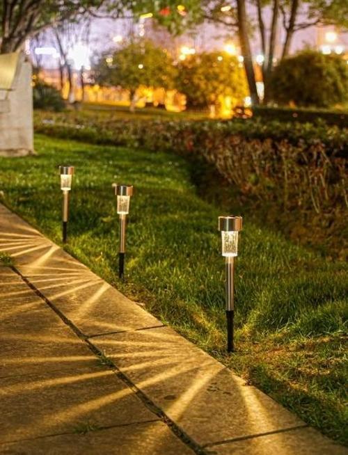 Metal Gövdeli Solar Bahçe Lambası 10'lu