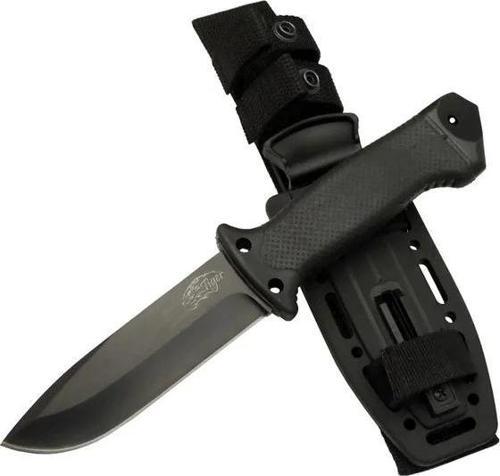 Tiger Tactical Htm 3321 A Siyah Outdoor / Survival Bıçak 27cm - Kauçuk Sap, Kılıflı, Kutulu