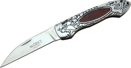 Cr 0124 Rd Kamp Çakı 20 Cm - Metal Desenli Sap, Kılıflı, Kutulu