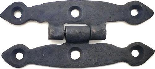 Antika Tarz Dekoratif Pirinç Dar Menteşe - 75x39 Mm, Oksit