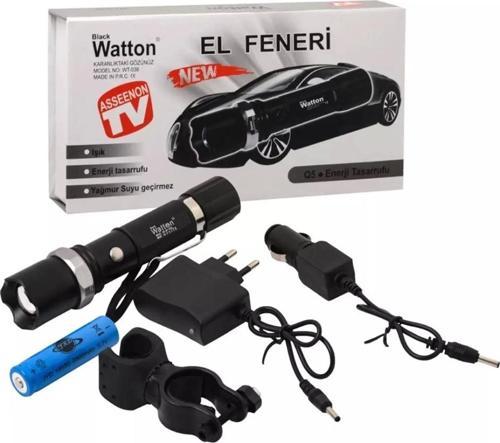 Zoomlu Şarjlı El Feneri En Uygun Fiyata  Wt-038