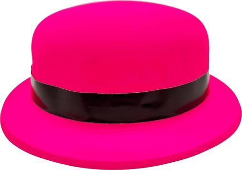 Neon Partisi Pembe Renk Melon Plastik Parti Şapkası