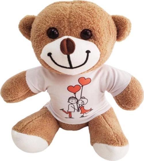 Sevimli Tişörtlü Peluş Ayicik