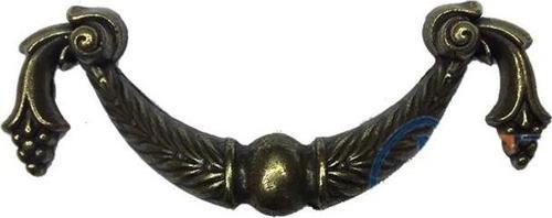 Dekoratif Zamak Üzümlü Kulp - 64mm,  Antik, 1 Adet