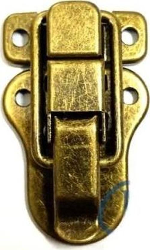 Sandık, Kutu Klipsi, Ön Kilidi - 48x30mm, Antik, 100 Adet