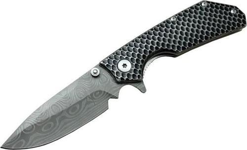 Damascus Dms 2 16 Gri Kamp Çakı 21cm- Yarı Otomatik, Kemerlikli, Metal Sap