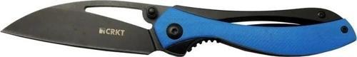 Crkt Pleroma 821a Bl Mavi Kamp / Outdoor Çakı 18cm - Manuel, Kemerlikli, Kutulu