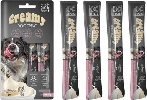 Köpek Ödülü Creamy Morina Balıklı Biftekli 4 x 15 Gr