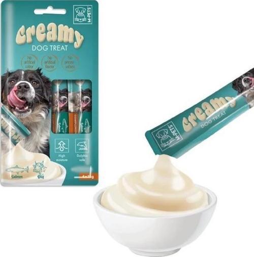 Köpek Ödülü Creamy Somon Balıklı Biftekli 4 x 15 Gr