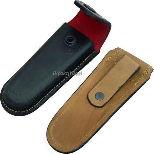 Hakiki Deri Çakı Kılıfı No:4 - 14 Cm, Kemerlikli
