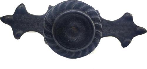 Antika Tarz Dekoratif Pirinç Çizgili Düğme - 35x100 Mm, Büyük, Oksit