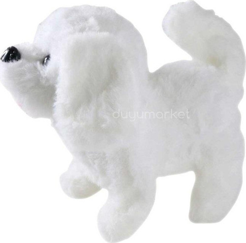Hareketli Sesli Sevimli Köpek - Beyaz