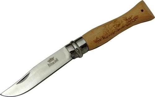 T0195 Bahçe Çakı 16 Cm - Ahşap Sap, Bilezikli, Kılıflı