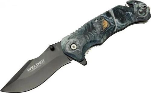 Kurtarma Çakısı 21,5 Cm Yarı Otomatik , Kemerlikli