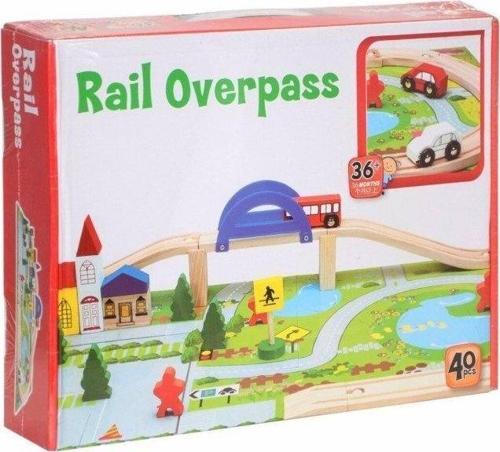 Ahşap Araba Yolu 40 Parça