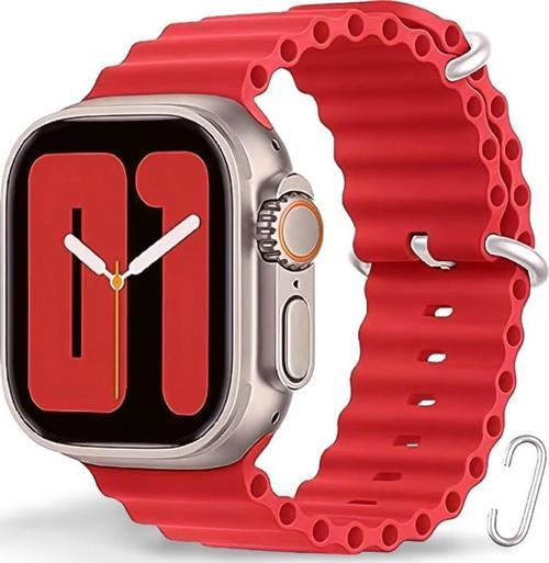 Akıllı Saat Watch için Uyumlu 42MM 44MM 45MM 49MM 1/2/3/4/5/6/se/7/8/ultra Akıllı Saat Silikon Kordon ve Kayı