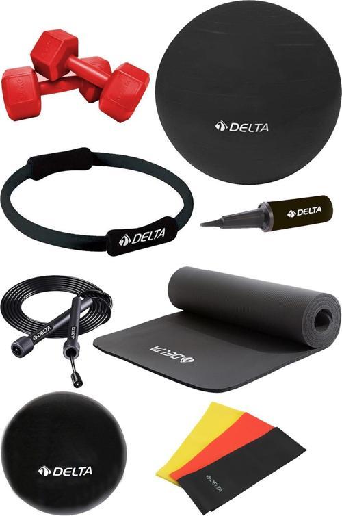 PSS 10 mm Minder 85 cm Pilates Topu Çemberi 2 kg Dambıl Seti