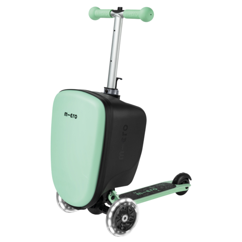 Ride On Luggage Junior 3 Tekerli Led Aydınlatmalı Bagajlı Scooter Mint Yeşil