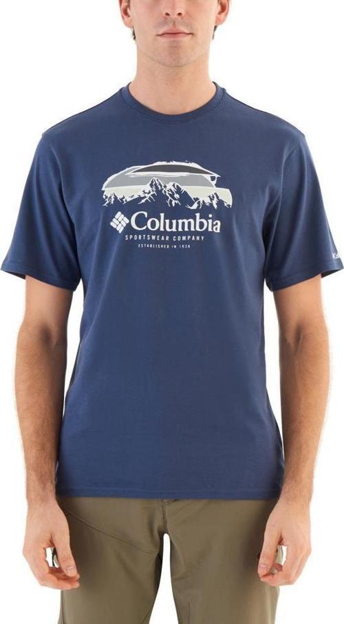 CSC Hikers Haven Erkek Kisa Kollu T-Shirt Mavi CS0336-480