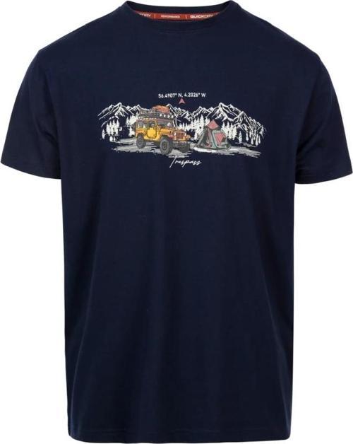 Horton Male Casual Printed Lacivert Erkek Tişört