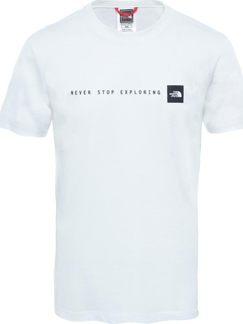 M S/S Nse Erkek T-Shirt Beyaz/Siyah T92TX4LA9TY-183