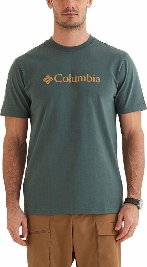 CSC M Basic Logo Brushed Erkek Kısa Kollu T-Shirt Yeşil CS0287-353