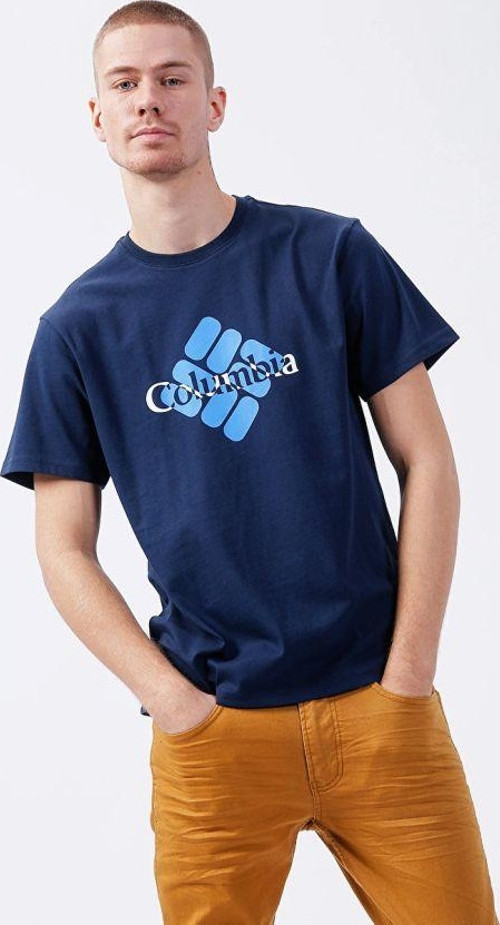 CSC M Centered Gem SS Tee Erkek Lacivert Tişört CS0289-466