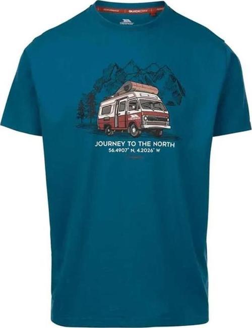 Tokso Male Casual Printed Mavi Erkek Tişört