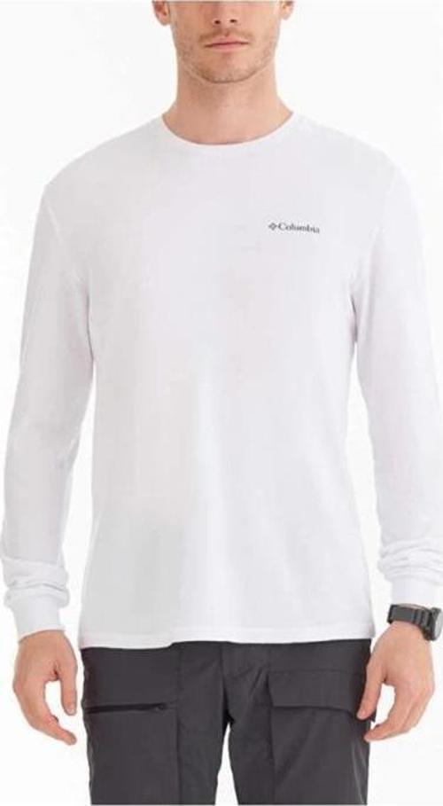 Csc M Basic Sm Logo Ls Tee Beyaz Erkek Tişört CS0354-100