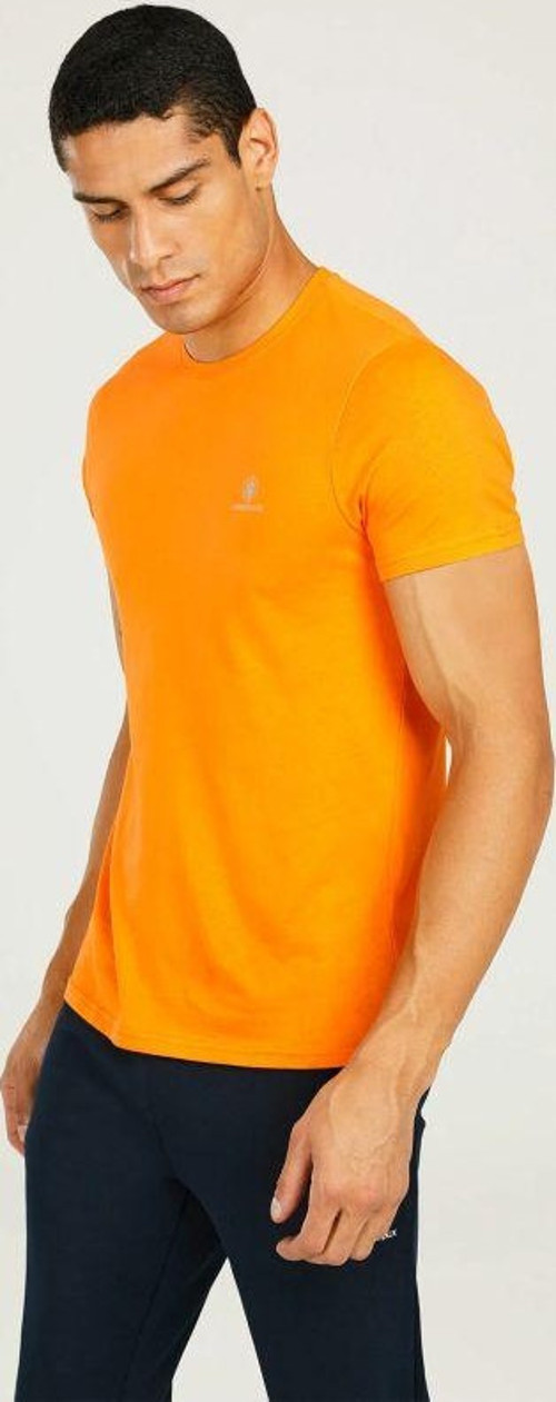 Basıc C Neck Turuncu Erkek Kısa Kol T-Shirt M-CT102