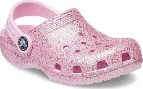 Classic Glitter Clog Pembe Simli Çocuk Terlik 206992-1DG