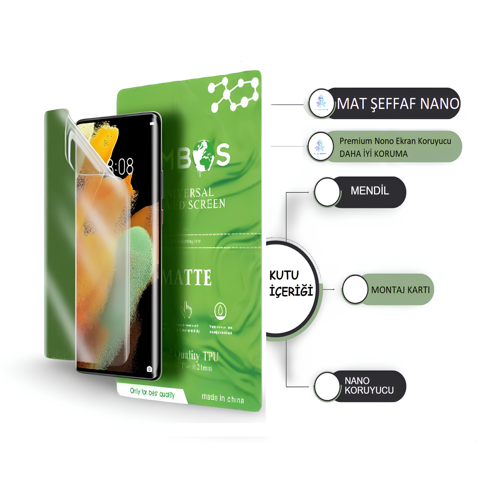 Nothing Phone 3A NANO Ekran Koruyucu ULTRA İnce Esnek MAT ŞEFFAF - Umbos