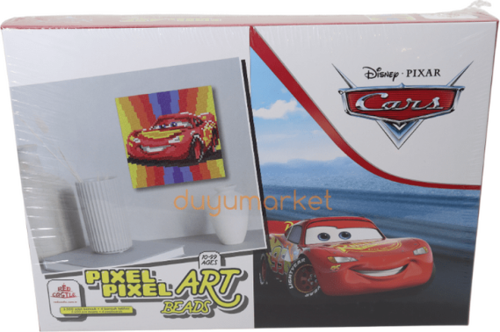 Pixel Pixel Boncuk Sanatı - Cars