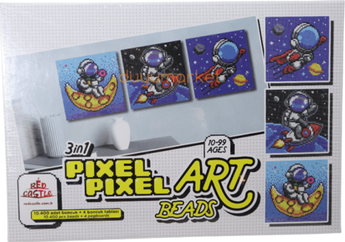 Pixel Pixel Boncuk Sanatı 3in1 - Astronot