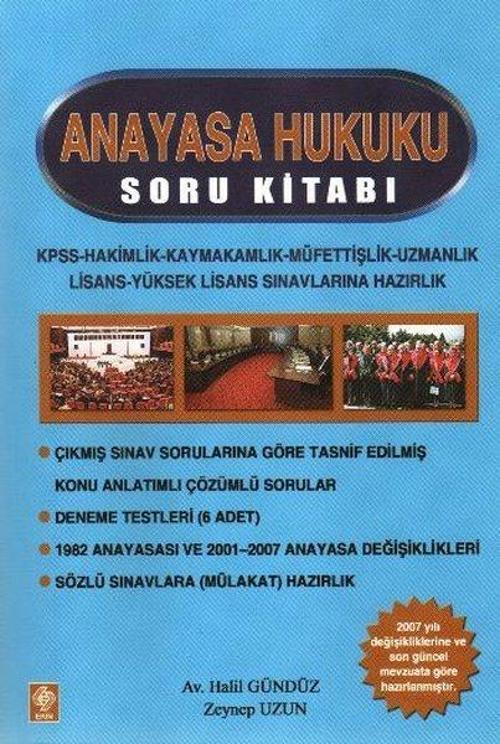 Anayasa Hukuku Soru Kitabı