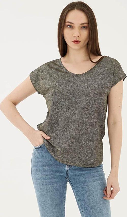 Simli Haki Kadın Bluz 25Y0202K1