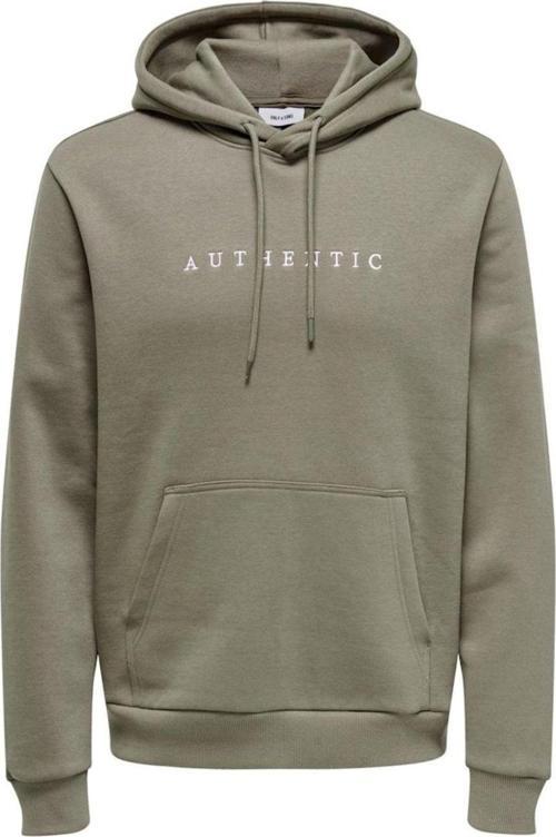 Kapüşon Yaka Açık Haki Erkek Sweatshırt Onsconnor Authentıc Reg Hoodıe Swea