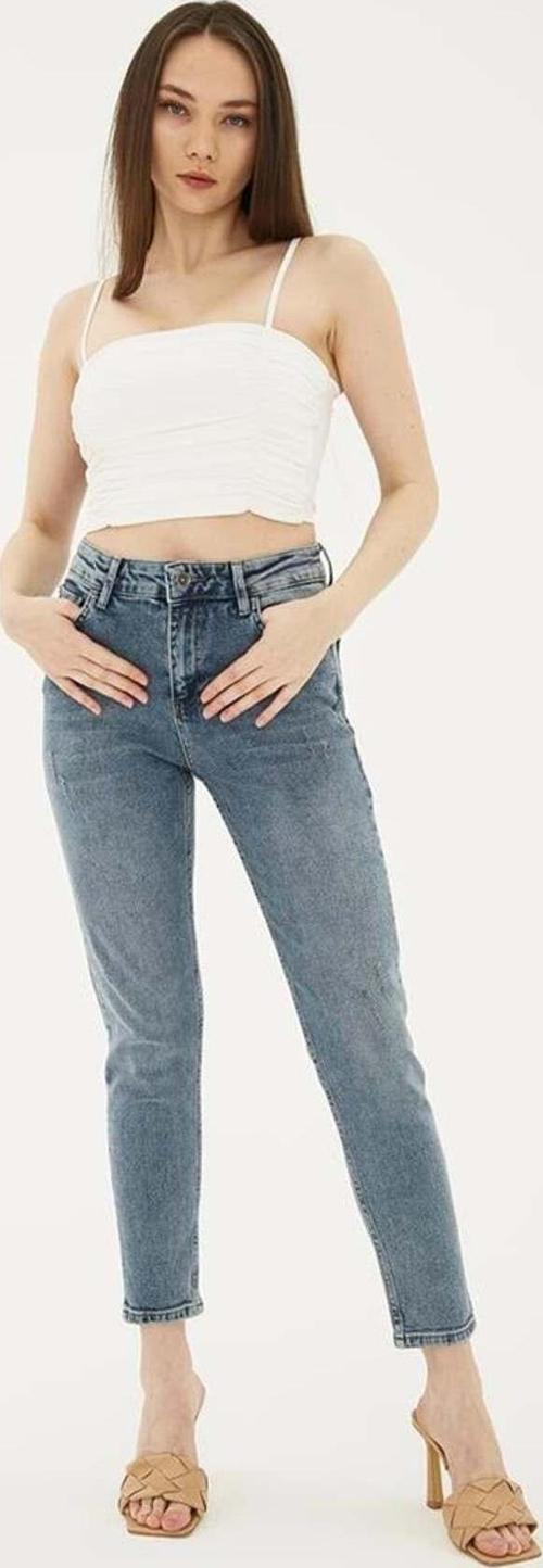 Kadın Jean Pantolon Buz Mavisi 24Y0792K1