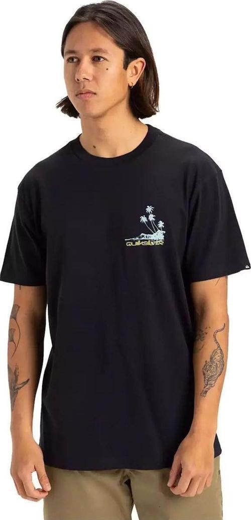 Quıksilver Palm Lines Ss Erkek Siyah Günlük Stil T-Shirt Eqyzt08057-Kvj0