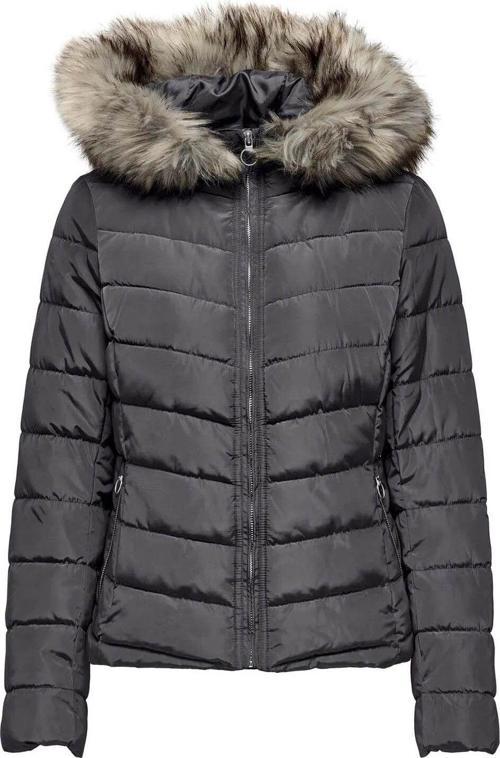 Kadın Mont Antrasit 15300254 Onlellan Quılted Hood