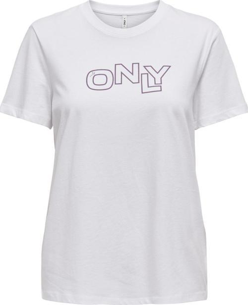 Onllotta S/S Tee Cs Jrs Kadın Beyaz T-Shirt - 15339251