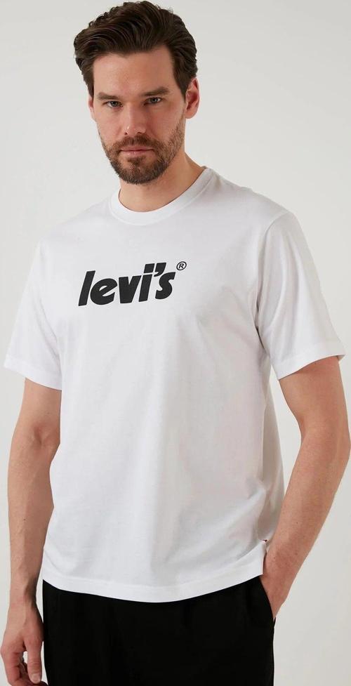 Erkek Relaxed Fit Beyaz Tshirt A2082-0029