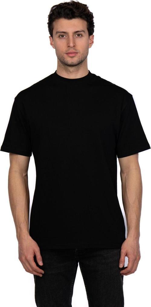 Hscstore Erkek Bisiklet Yakalı Basic Siyah Tişört - 8411