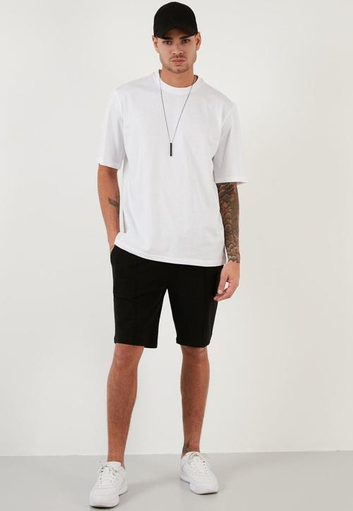 8417 Bisiklet Yaka Oversize Erkek Tişört