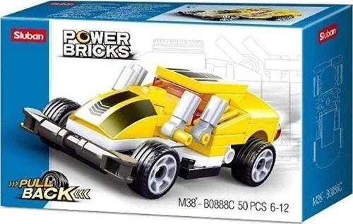 Power Bricks - Sarı Spor Araba